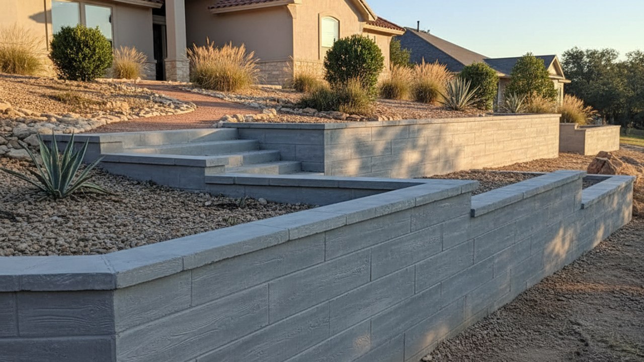 Concrete Sidewalks & Walkways completed by San Angelo Concrete in Eden, TX